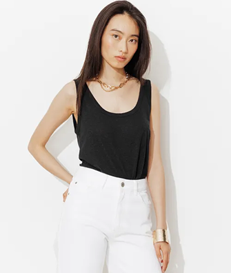 Embroidered cotton top - Ecru print